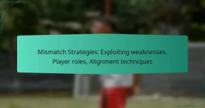 Mismatch Strategies: Exploiting weaknesses, Player roles, Alignment techniques